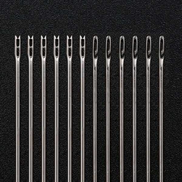 Self-Threading Sewing Needles