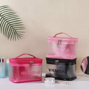 Transparent PVC Large Capacity Waterproof Makeup Bag