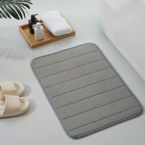 Solid Color Coral Fleece Floor Mat